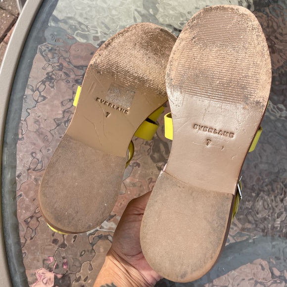 Everlane Yellow Leather Day Fisherman Sandals Size 7 - Picture 5 of 16